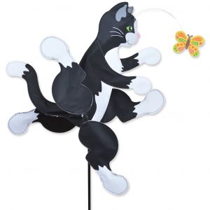 22 in. Running Cat Whirligig Spinner