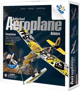PLAYSTEAM Rubber Band Aeroplane Seaplane STEM Kit