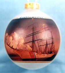 Barque Eagle At Sunset Ornament