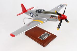 P-51C TUSKEGEE SIGNED BY CHARLES MCGEE 1/24