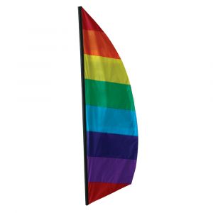 Rainbow 8.5 ft Feather Banner