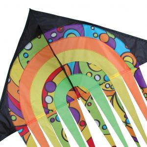 Rainbow Orbit 56in - Streamer Delta Kite