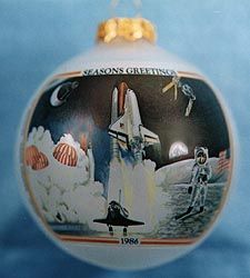 25th Anniversary Space Ornament