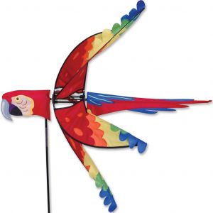 Flying Scarlet Macaw 39in Spinner