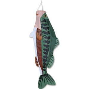 52 in. Large Mouth Bass Fish Windsock
